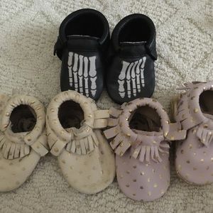 Bundle of 3 pairs of freshly picked baby moccasins